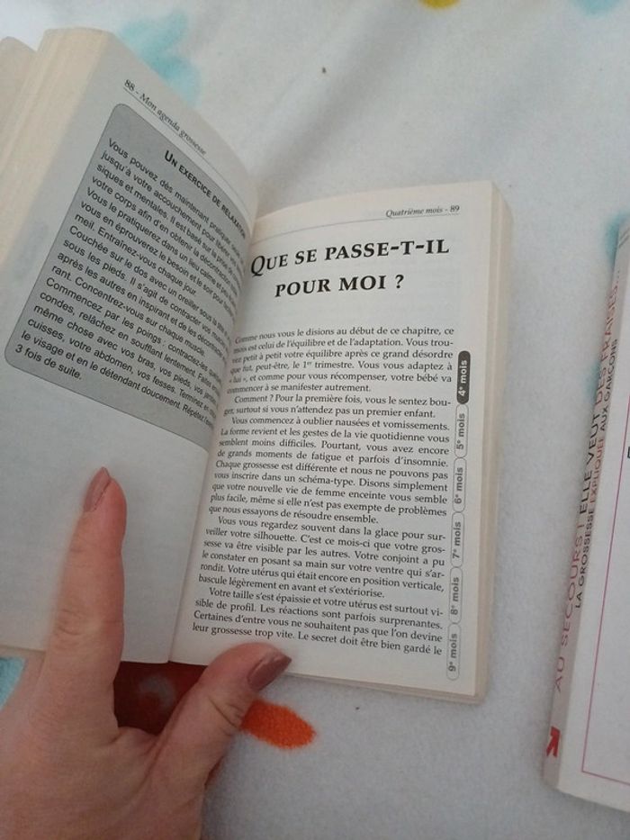 Lot 2 livres sur la grossesse - photo numéro 2