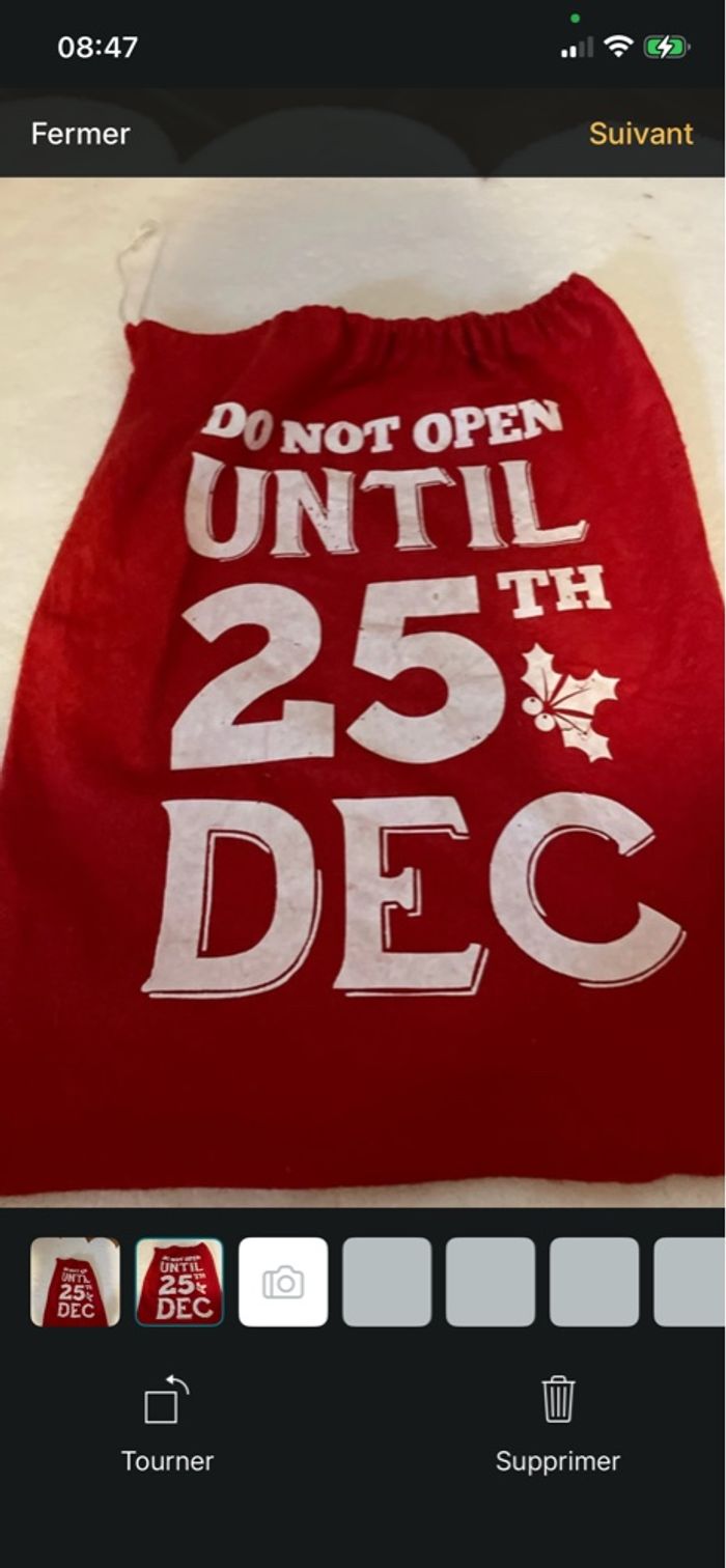 Grand sac feutrine de Noël - photo numéro 2