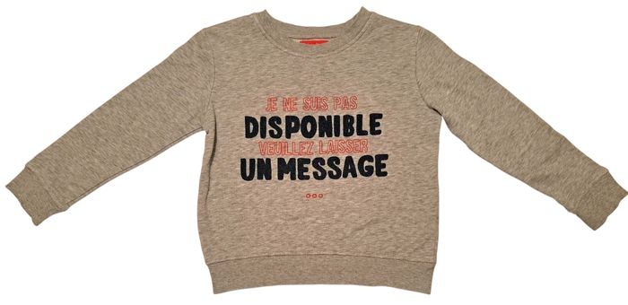 Sweat shirt mixte 5 ans BE