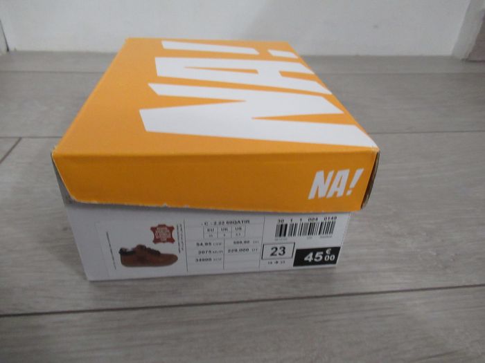Chaussures premiers pas bébé garçon cuir à lacets et zip marron – NA Taille 23 - photo numéro 8