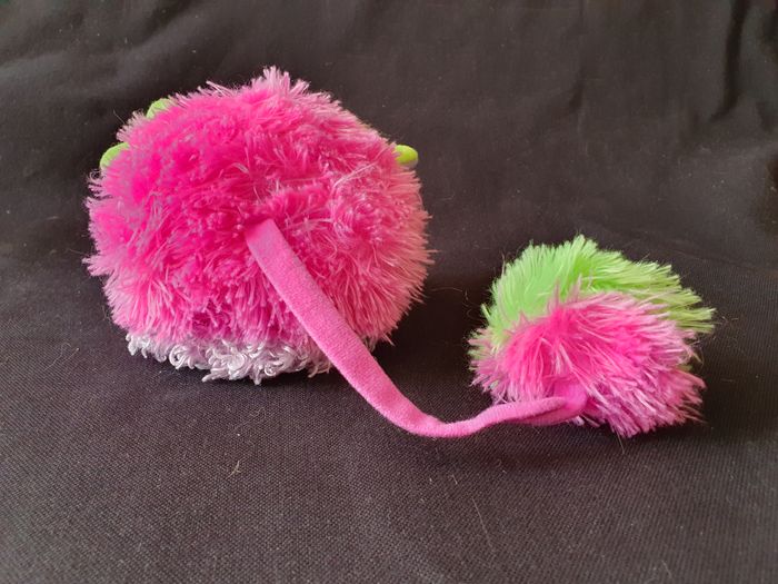 Peluche popples Playmates toys 2007 rose et mauve - photo numéro 3