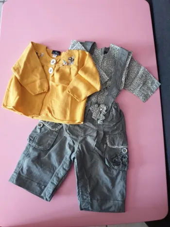 Ensemble mi saison fille 6 mois sergent major