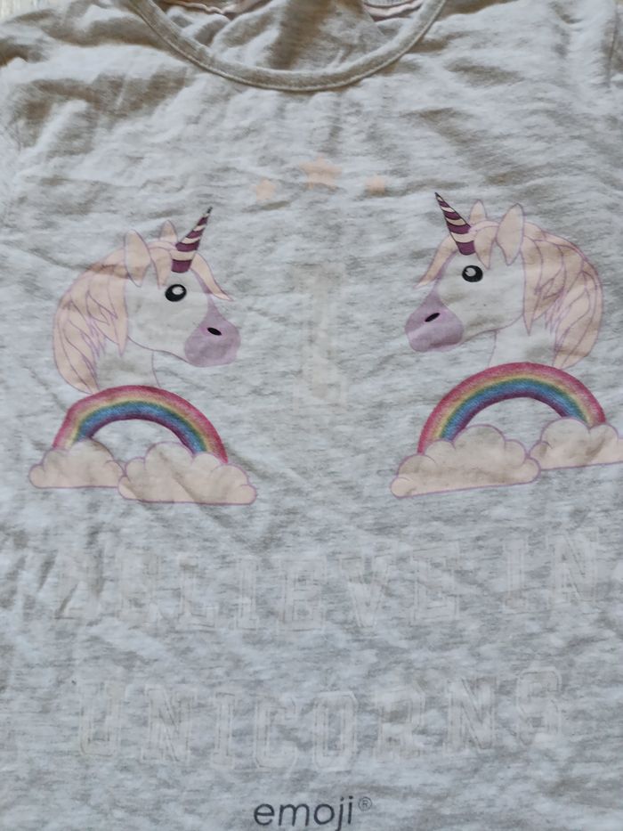 Tee-shirt manches longues marque emoji taille 10 ans - photo numéro 2