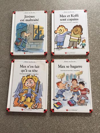 Lot de 4 livres Lili et Max
