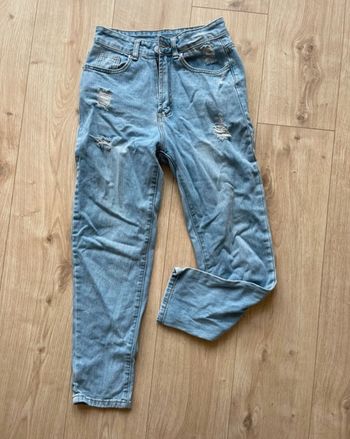 jeans évasé taille. XS shein