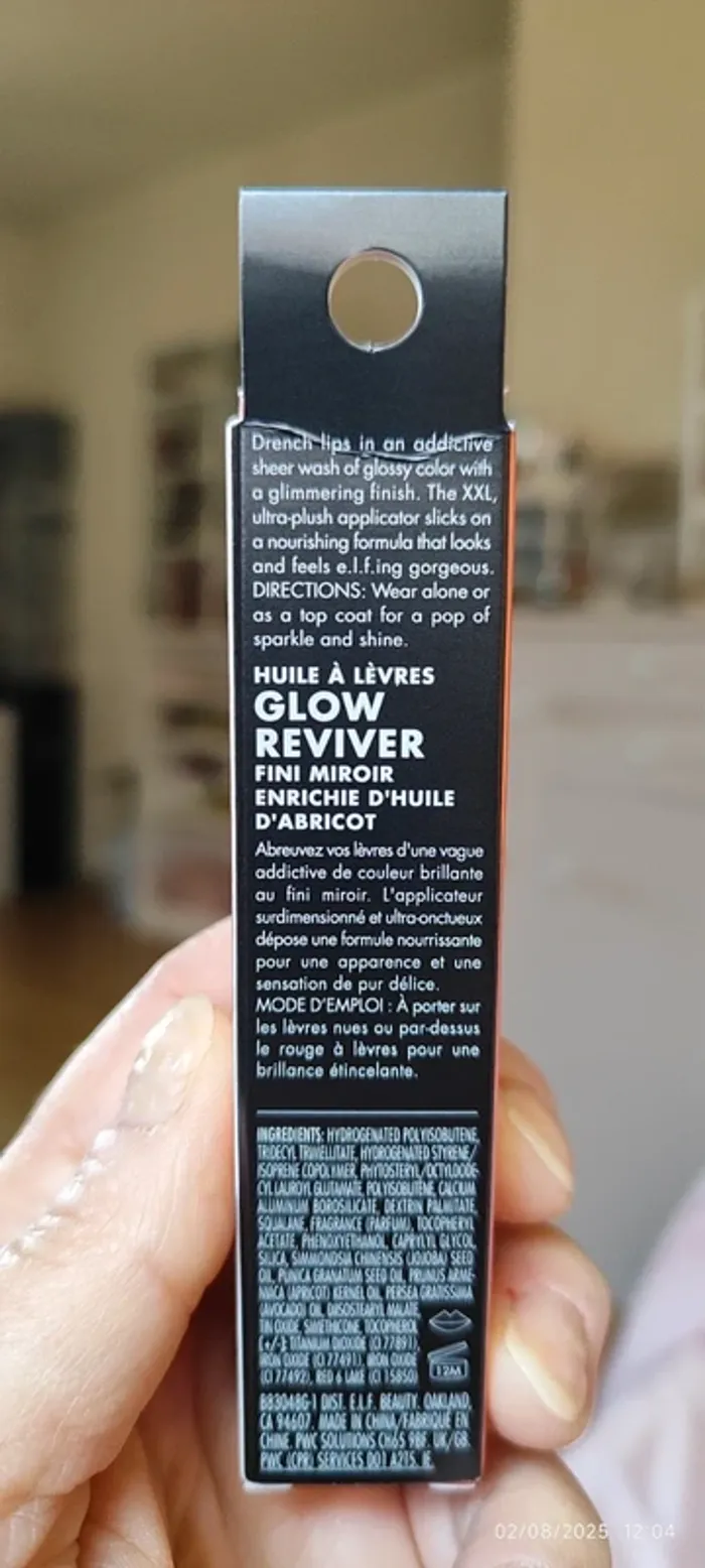 Elf Cosmetics Glow Reviver Lip Oil Glimmer Finish Teinte Candy Coded - photo numéro 4
