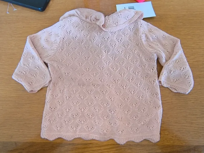 324747 gilet abricot fille 3 mois kiabi - photo numéro 2