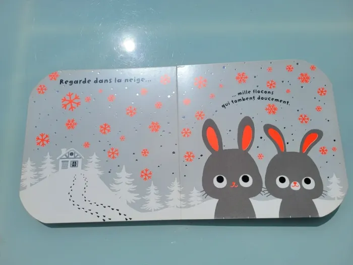 Livre à toucher grand format 🐇 Regarde dans la neige 🌨 - photo numéro 9