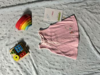 robe sans manches en velours rose ouverture totale au dos 1 mois absorba