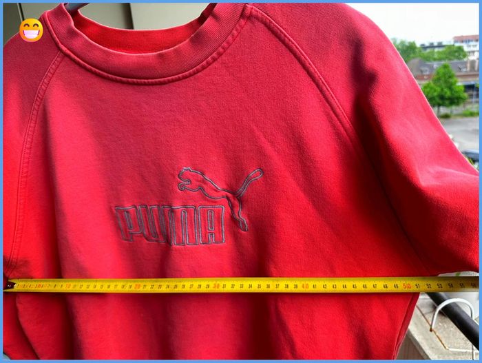 Sweat PUMA Vintage rose foncé logo brodé - photo numéro 5