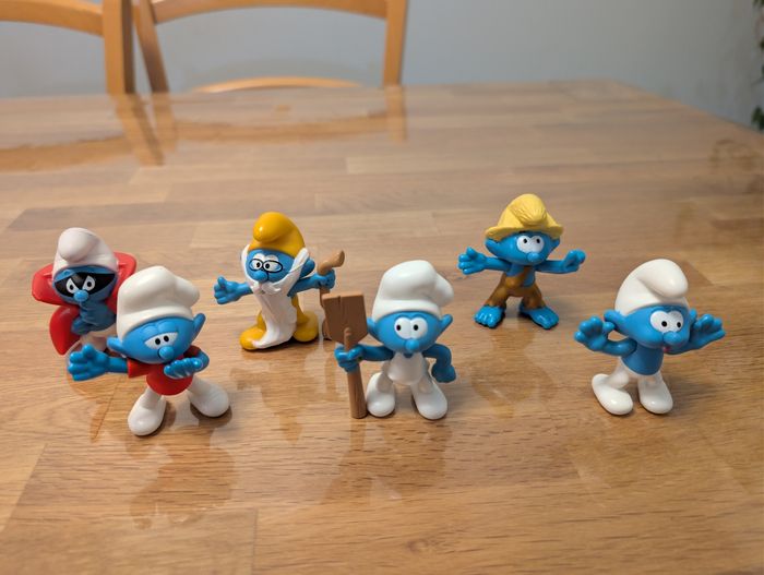 Lot de 6 figurines Schtroumpfs McDonald's - photo numéro 2