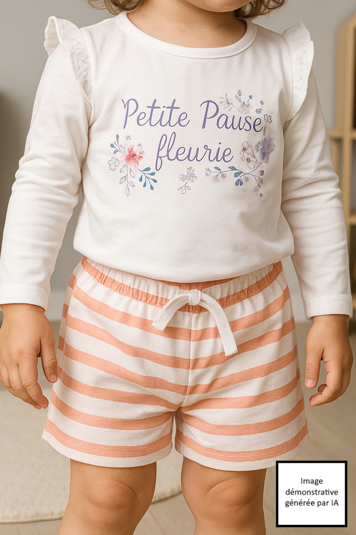 ensemble fille haut + short - photo numéro 8