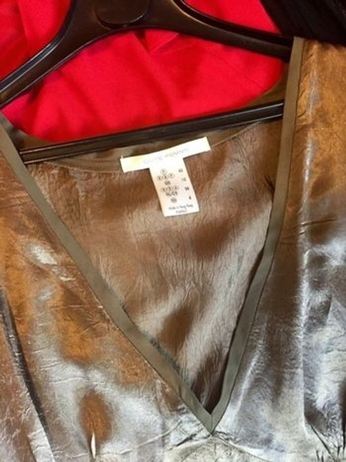 Robe effet froissé bronze légère - photo numéro 4