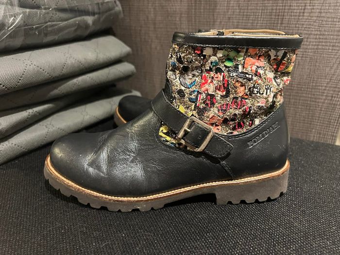 Bottines pom’ d’api pointure 33 cuir - photo numéro 4