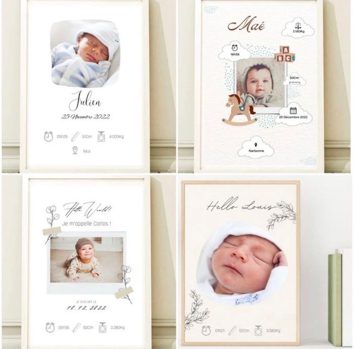 Affiches personnalisées naissance - photo numéro 16