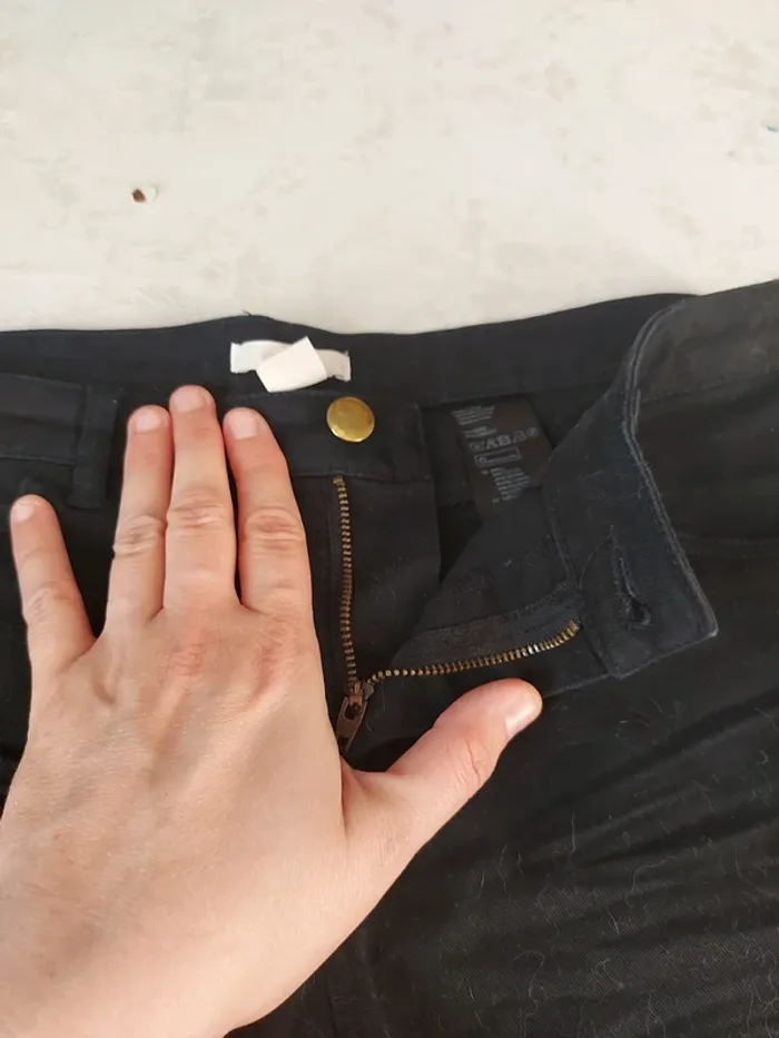 Short en jean noir H&M - photo numéro 3
