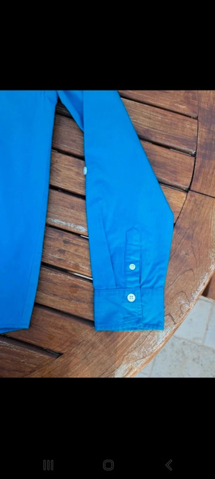 Chemise unie bleu Tape à l'œil taille 12 ans - photo numéro 4