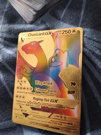 Carte pokémon charizard gx