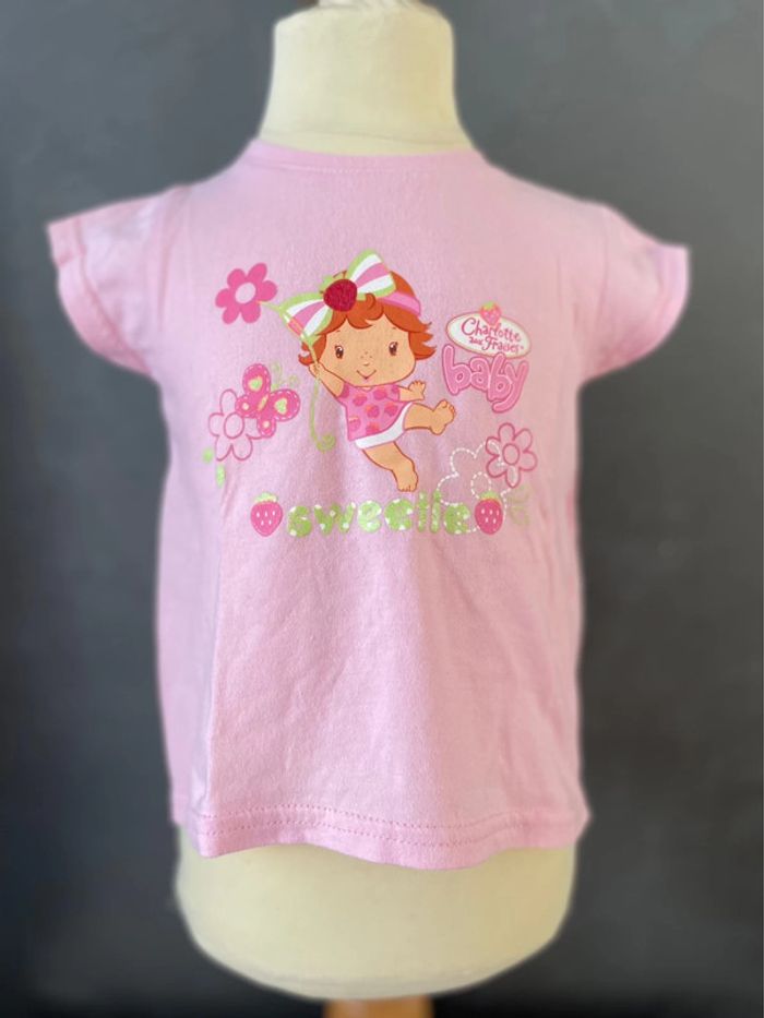 Tee shirt bébé rose fille