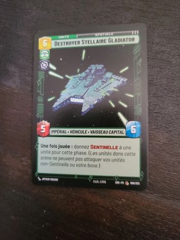 Carte Star Wars Unlimited Destroyer Stellaire Gladiator