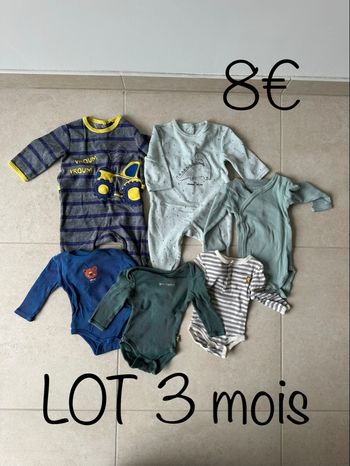 Lot 3 mois bébé garçon