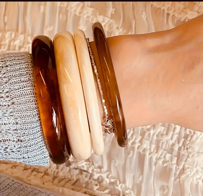 Magnifique lot de 4 bracelets bohème vintage - photo numéro 2