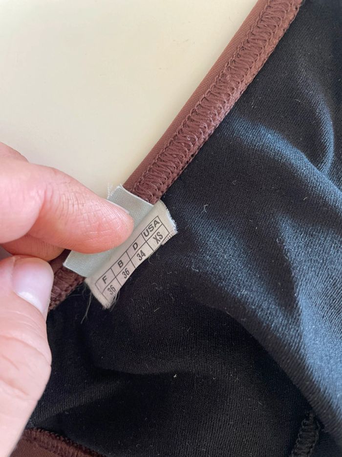 Haut maillot de bain marron - photo numéro 5