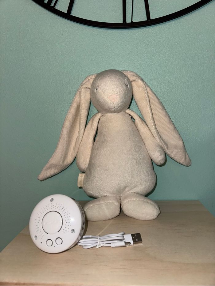 veilleuse moonie lapin crème