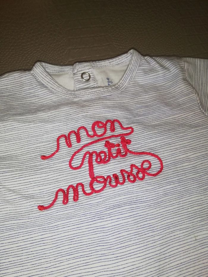 Tee-shirt mon petit mousse - photo numéro 3