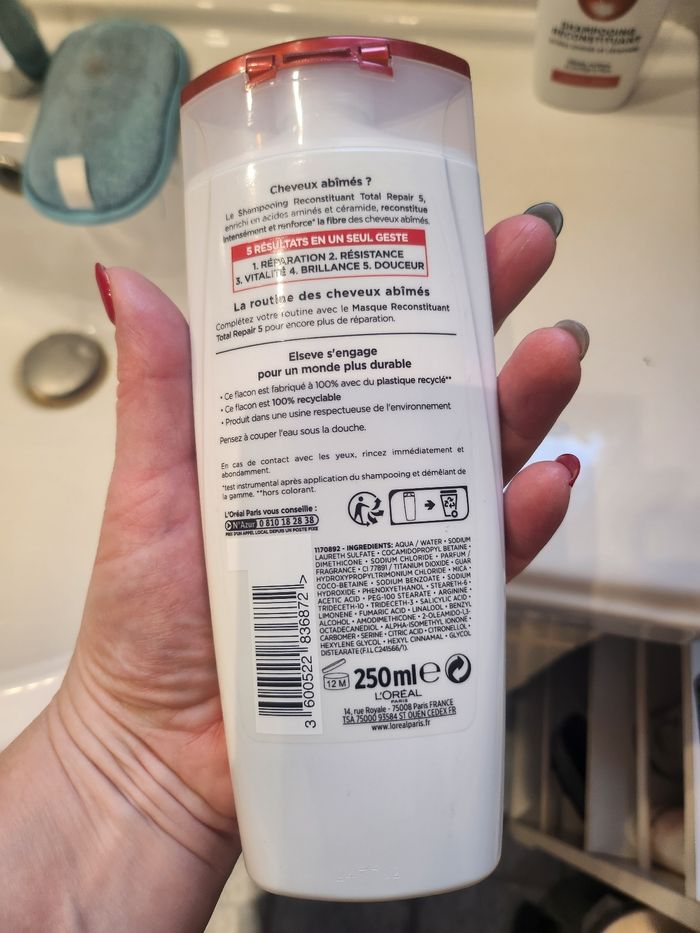 Lot de 2 shampoing total repair 5 - photo numéro 2