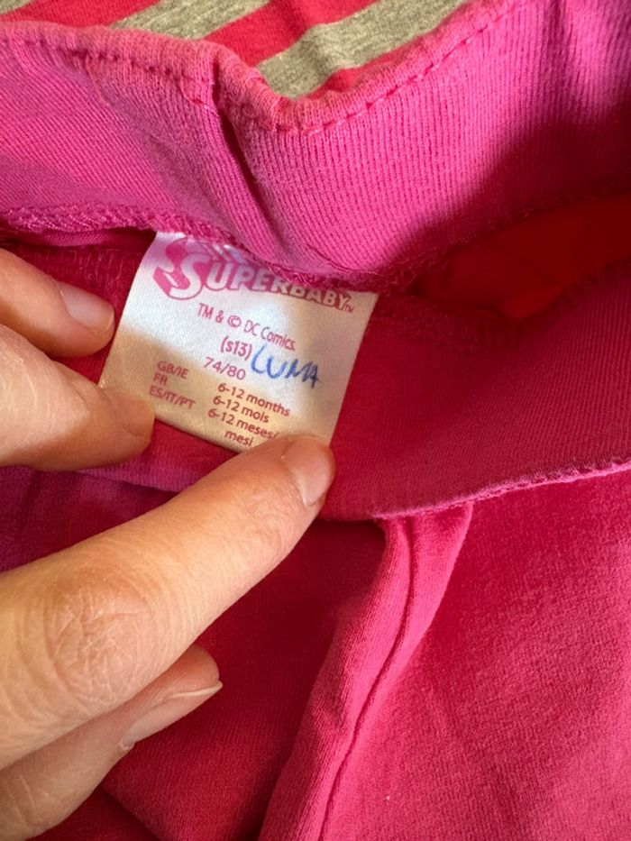 Ensemble rose et gris fille 9 mois - photo numéro 2