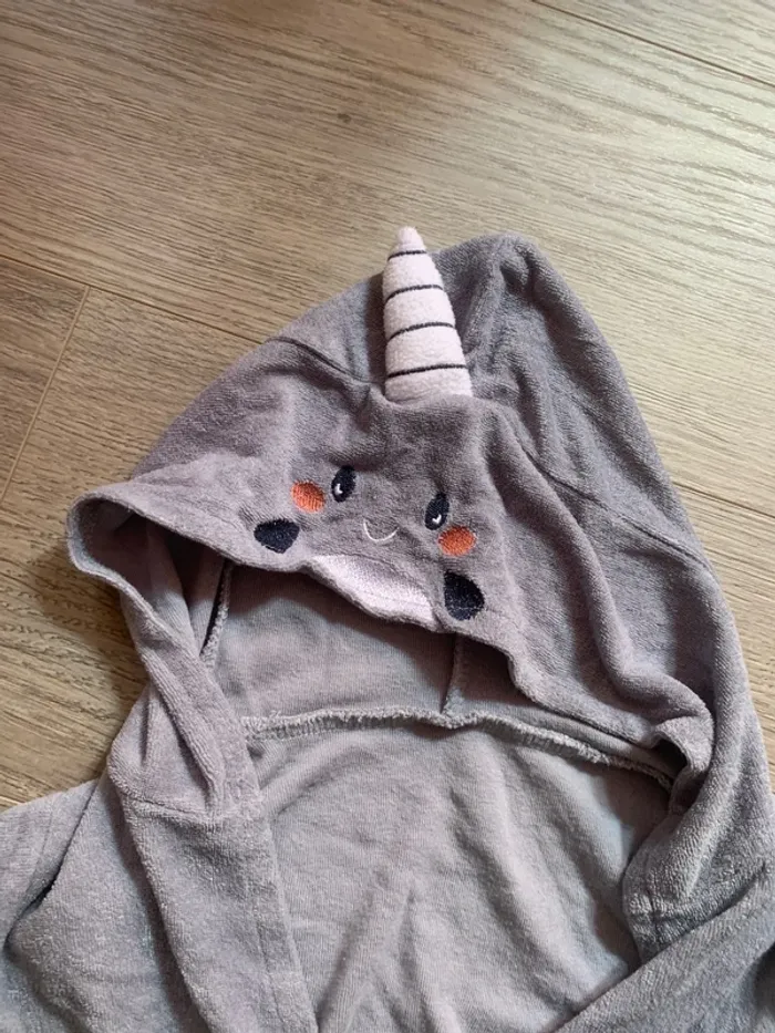 Peignoir gris rhinocéros 12-18 mois - photo numéro 2
