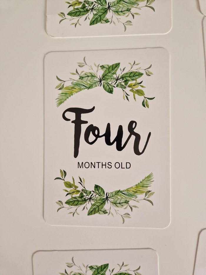 Lot des 12 cartes première année naissance bébé - photo numéro 5