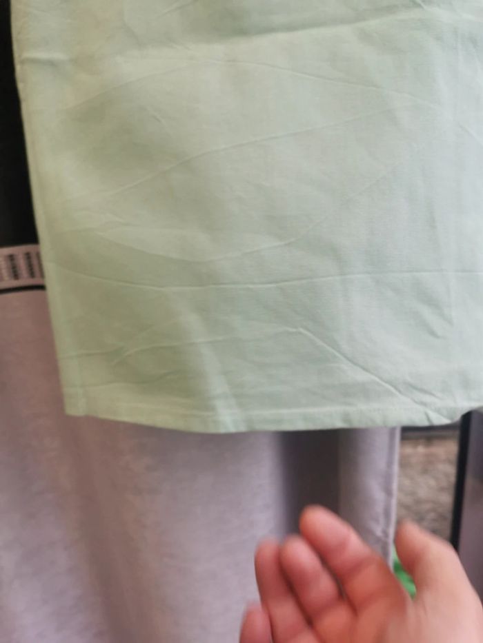 Tres jolie nappe vert d eau 100%coton - photo numéro 4