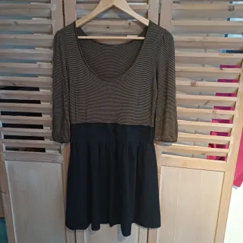 Robe noire et marron taille 38 / 40