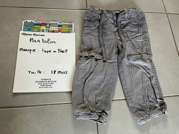 Pantalon garçon 18 mois