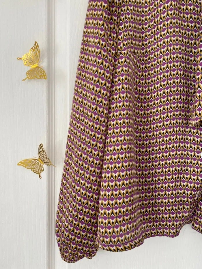 Chemise satinée avec noeud - photo numéro 2
