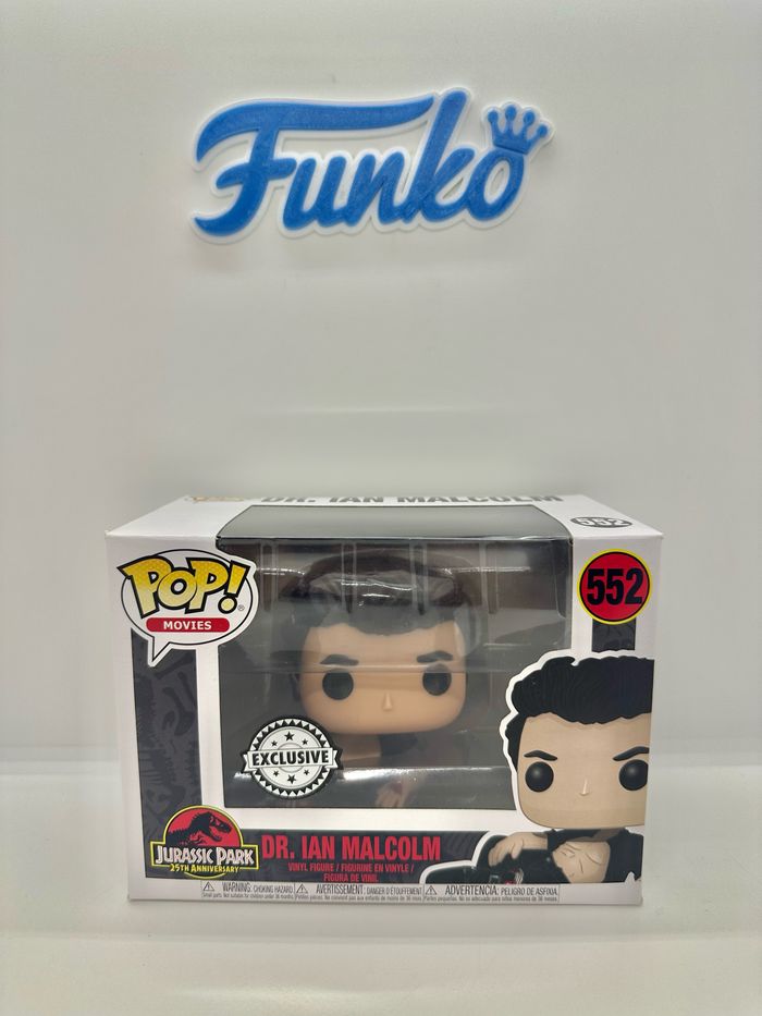 Funko Pop Jurassic Park Dr Ian Malcolm 552 Exclusive