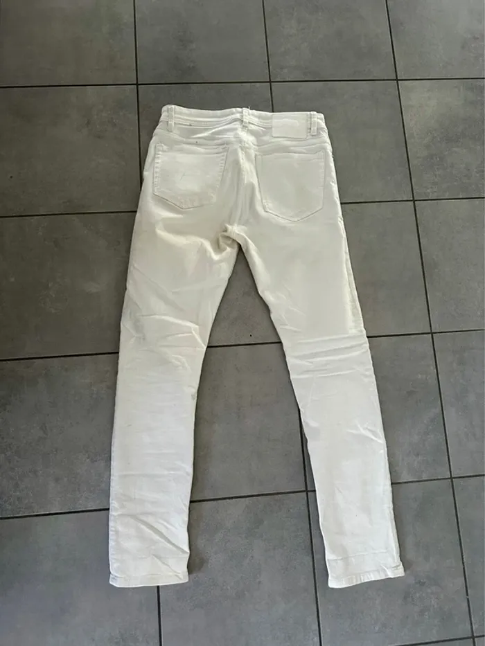 Jean skinny blanc homme Mango - photo numéro 3