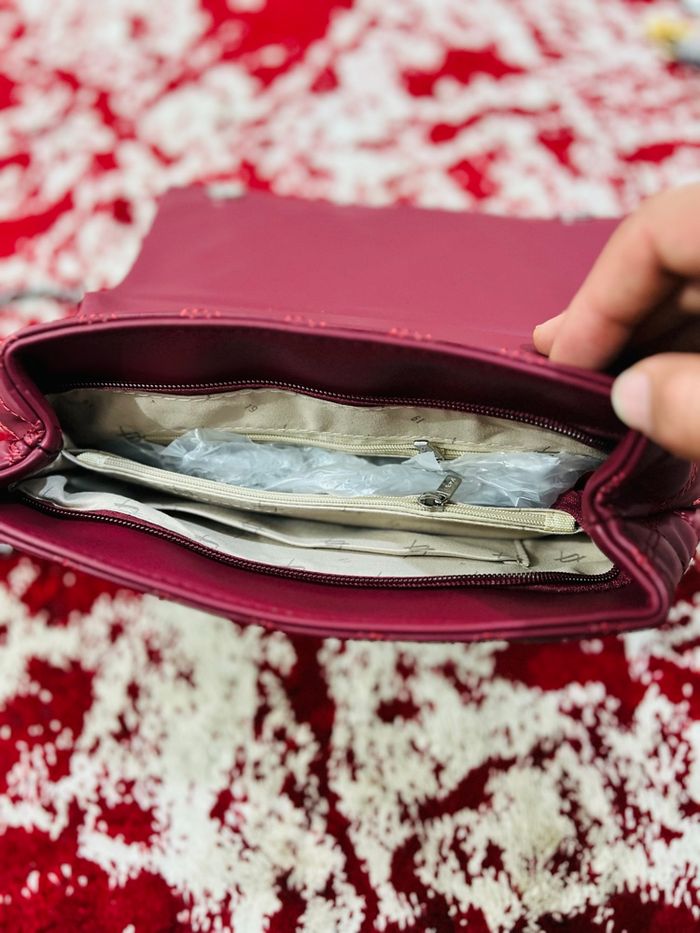 Sac à main bordeaux verde – élégant et chic - photo numéro 4