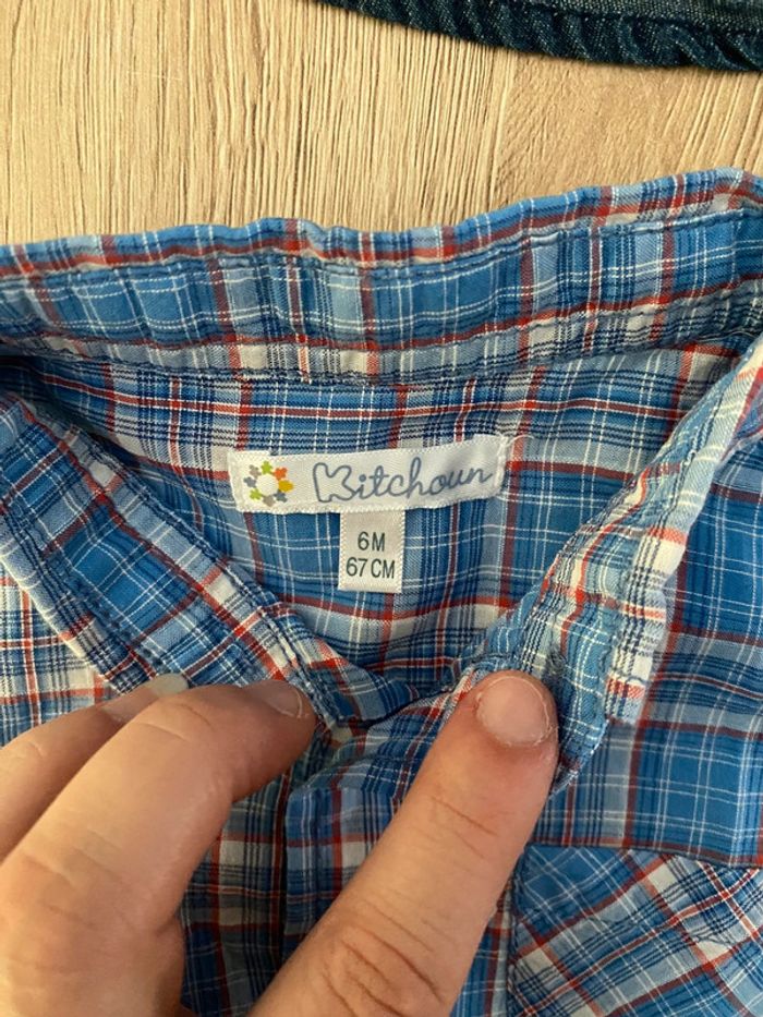 Lot 2 chemises 6 mois - photo numéro 4