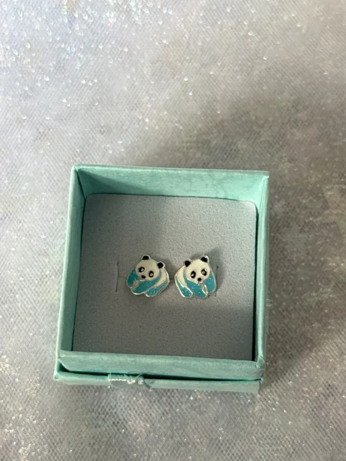 Boucles d’oreilles panda