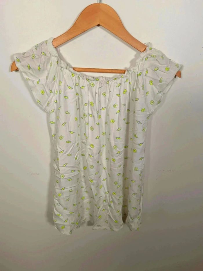 C13 blouse imprimée blanche Lisa Rose 12 ans - photo numéro 2