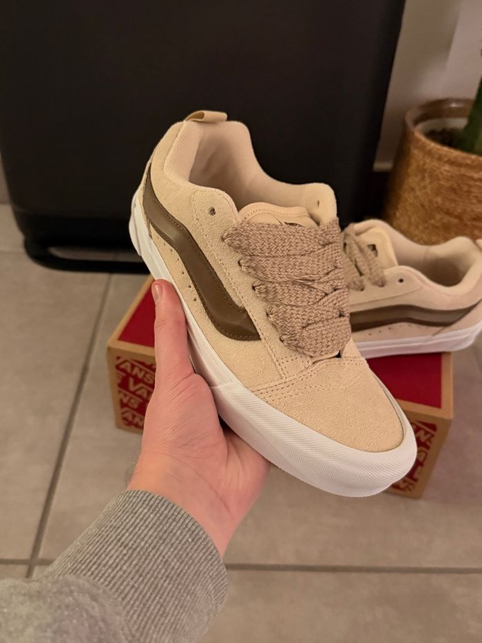 Vans Knu Skool - Fat Lace crème brule/ beige - photo numéro 4