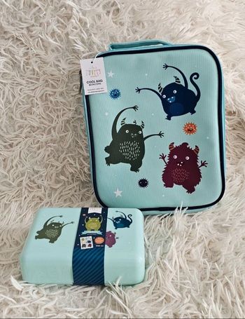 Ensemble lunchbag et lunchbox a goûter A Little Lovely Company Neuf