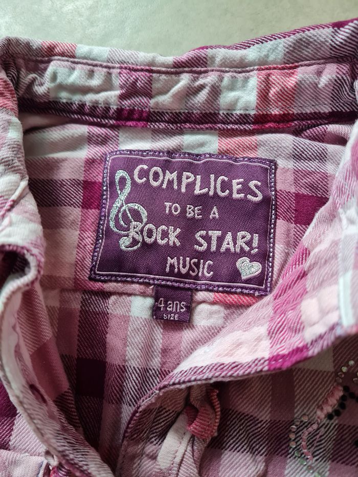 chemise à carreaux Complices fille 4 ans - photo numéro 3