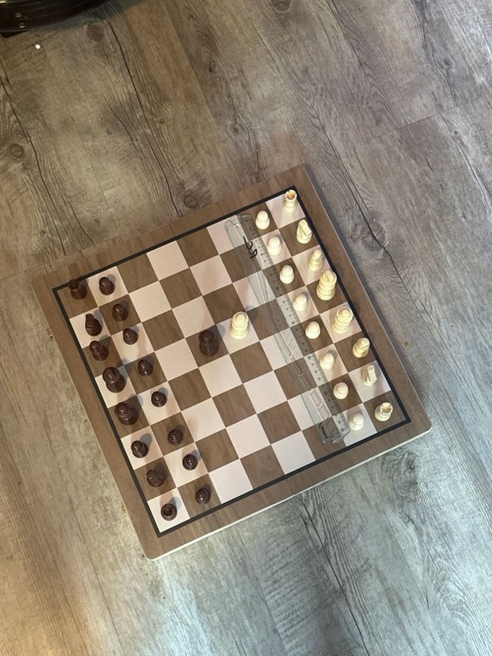 Jeu d’échecs magnétique pliable en bois – 39 cm - photo numéro 2