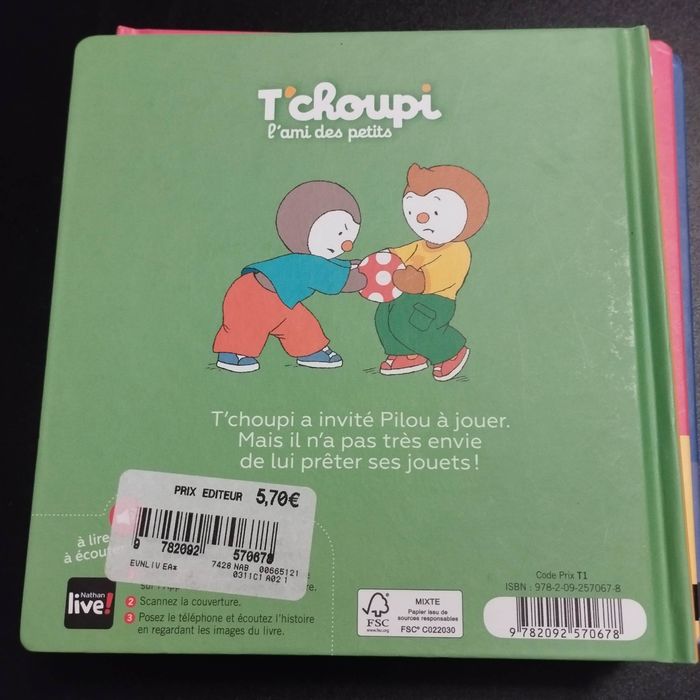 Livre enfant Nathan T'choupi ne veut pas prêter - photo numéro 2