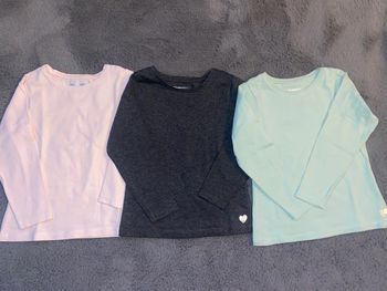 Lot de 3 tshirts manches longues