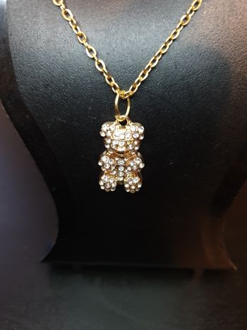 Collier "Ourson" doré 